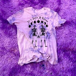 It’s just a phase purple tie dye T shirt